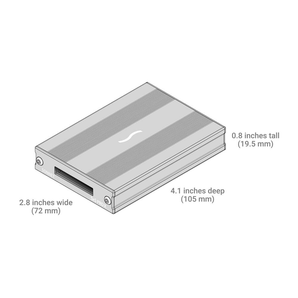 【Sonnet Technologies】SxS PRO X Thunderbolt 3 Single-Slot Card Reader