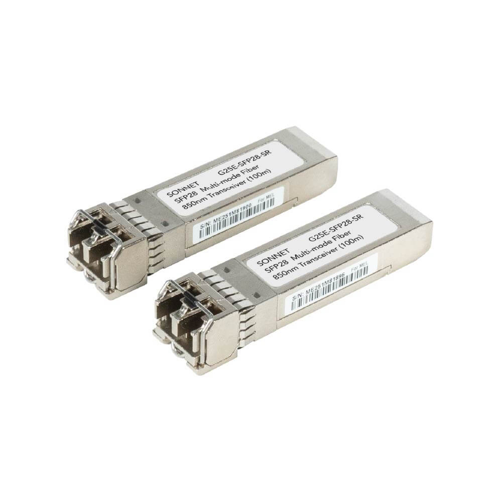 【Sonnet Technologies】SFP28 10/25Gb Short Range Tranceiver