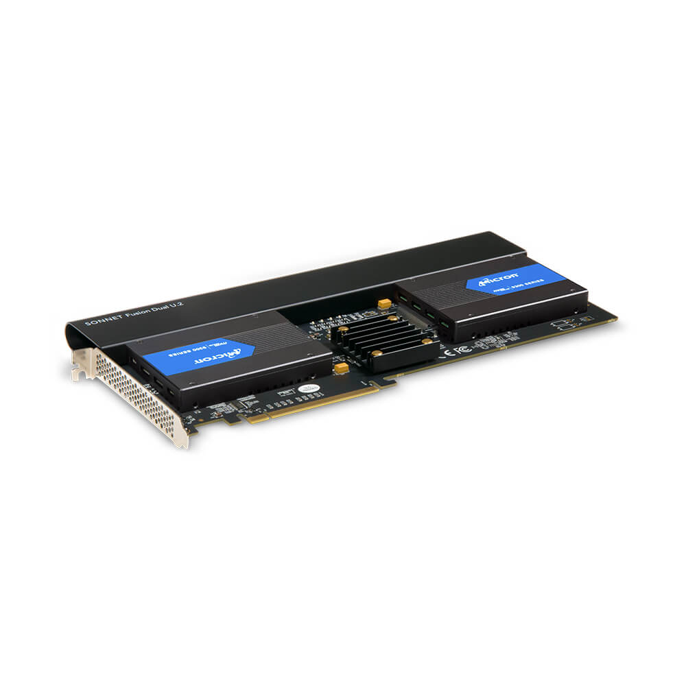 【Sonnet Technologies】Fusion Dual U.2 SSD PCIe Card