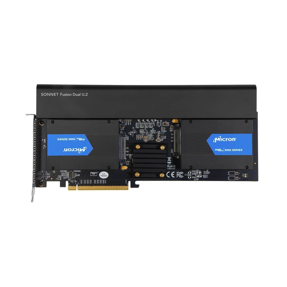 【Sonnet Technologies】Fusion Dual U.2 SSD PCIe Card