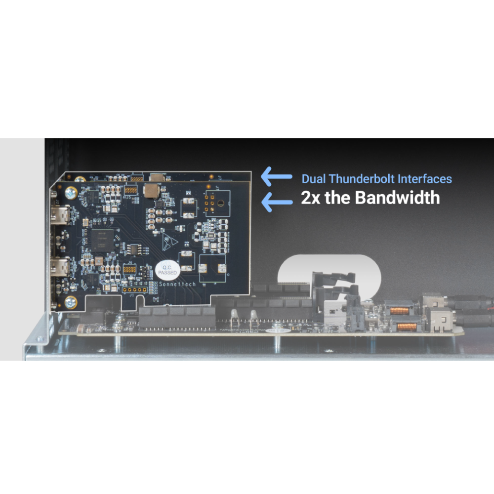 【Sonnet Technologies】Echo II DV Desktop Two-Slot Full-LengthThunderbolt 5 PCIe Card System