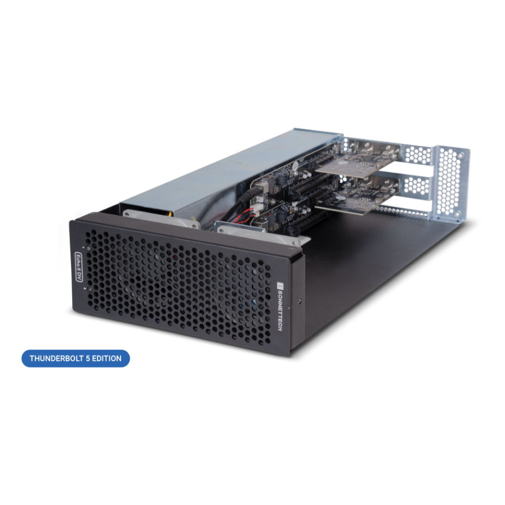 【Sonnet Technologies】Echo II DV Desktop Two-Slot Full-LengthThunderbolt 5 PCIe Card System