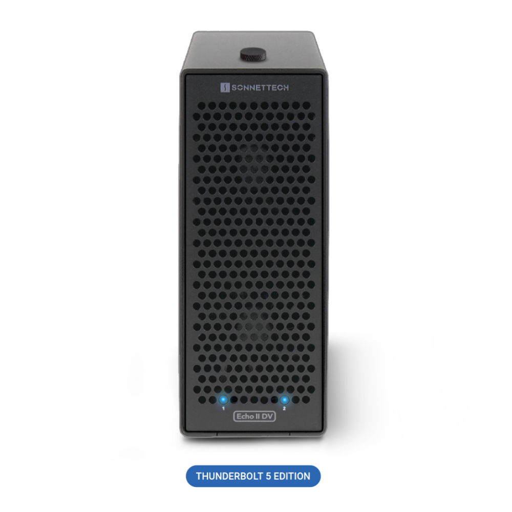 【Sonnet Technologies】Echo II DV Desktop Two-Slot Full-LengthThunderbolt 5 PCIe Card System