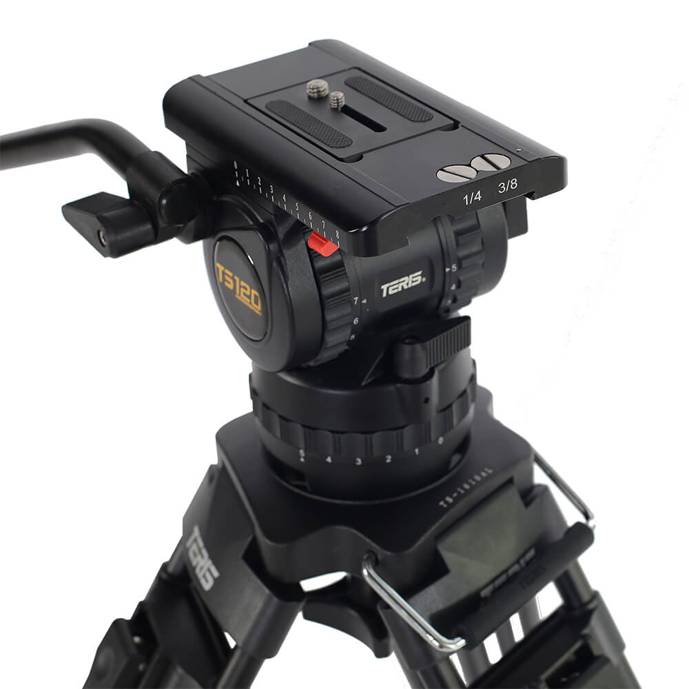 【Teris】TS120CF Fluid Head & Tripod Kit