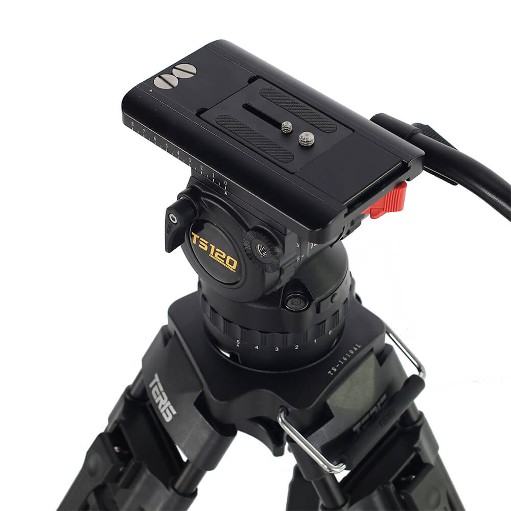 【Teris】TS120CF Fluid Head & Tripod Kit
