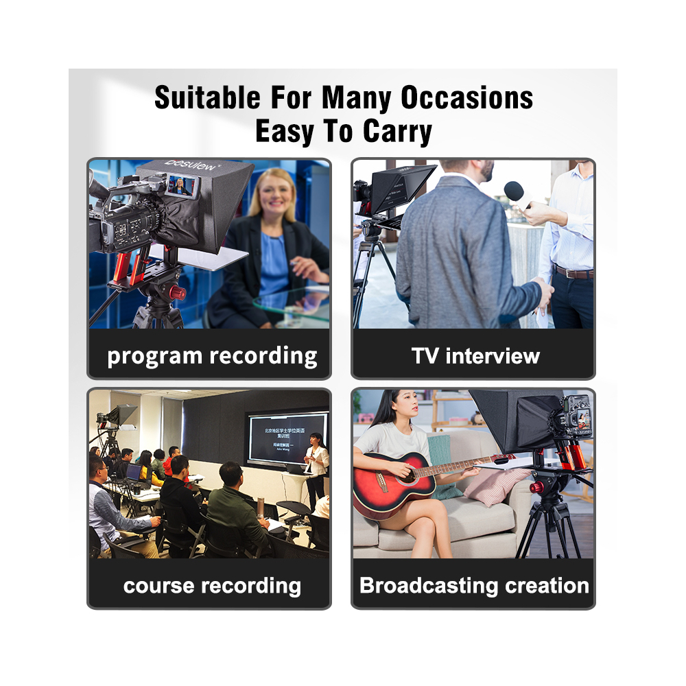 【Desview】TP150 Smartphone/tablet Portable Teleprompter
