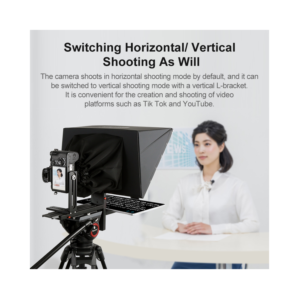 【Desview】TP170 Smartphone/tablet Portable Teleprompter