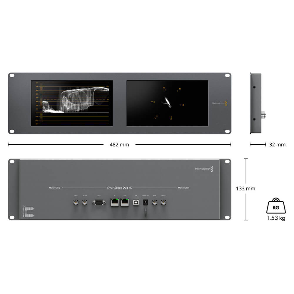 Blackmagic Design】SmartScope Duo 4K 2 (#HDL-SMTWSCOPEDUO4K2