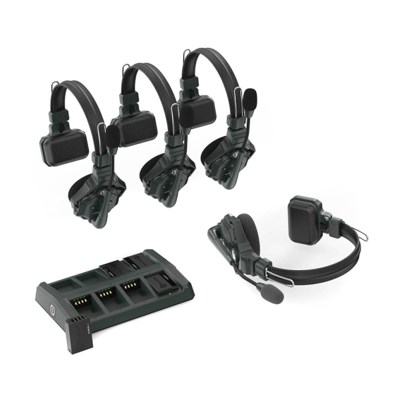 【Hollyland】Solidcom C1 Full-Duplex Wireless Intercom System with 4 Headsets