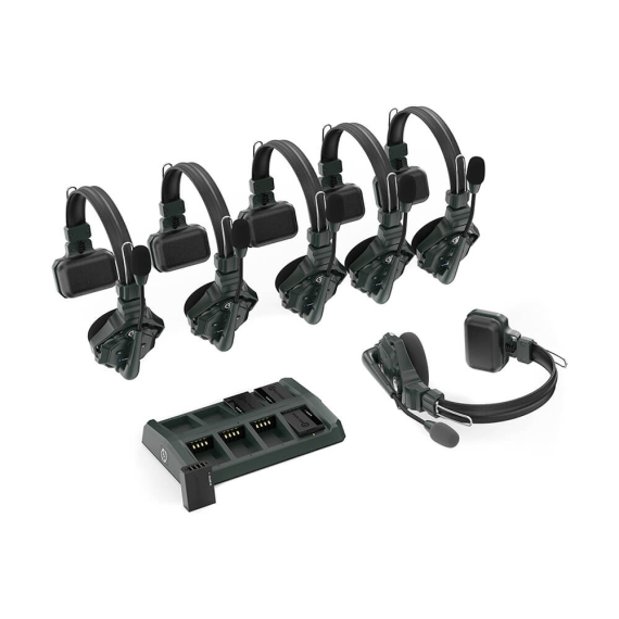 【Hollyland】Solidcom C1 Full-Duplex Wireless Intercom System with 6 Headsets