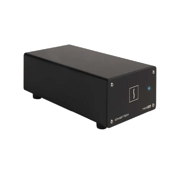 【Sonnet Technologies】Twin10G SFP28 Thunderbolt Dual Port 10Gb Ethernet Adapter (Mellanox)
(SFP28 modules included) - Replaces TWIN10GC-SFP-T3