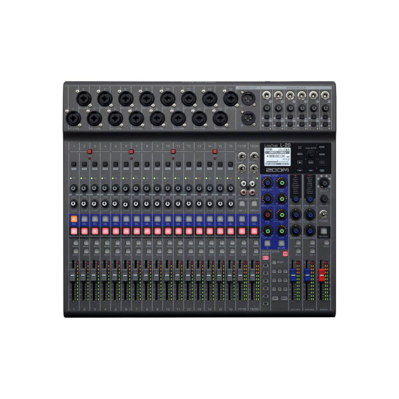 【Zoom】LiveTrak L-20 Digital Mixer + Recorder
